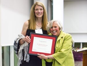 Dr. Barbara Sherman accepts NCSU Libraries Faculty Award