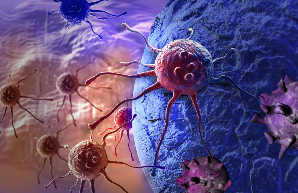 illustration of cancer cells