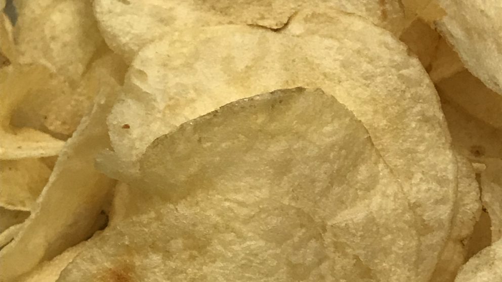 close up of potato chips