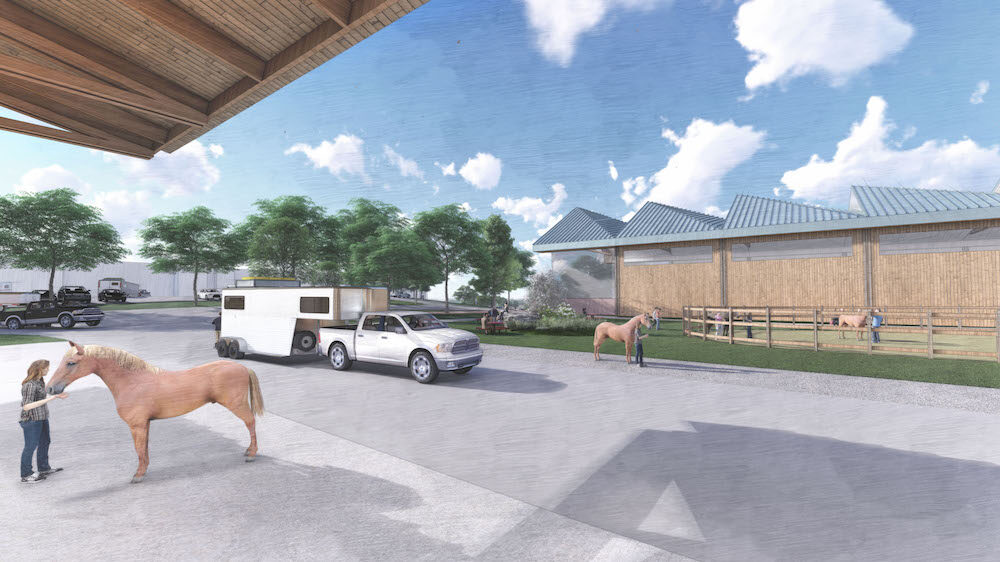 equine facility rendering