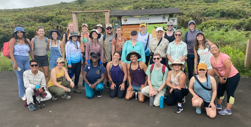 Third-year students were able to go to the Galapagos during spring break in March 2022.