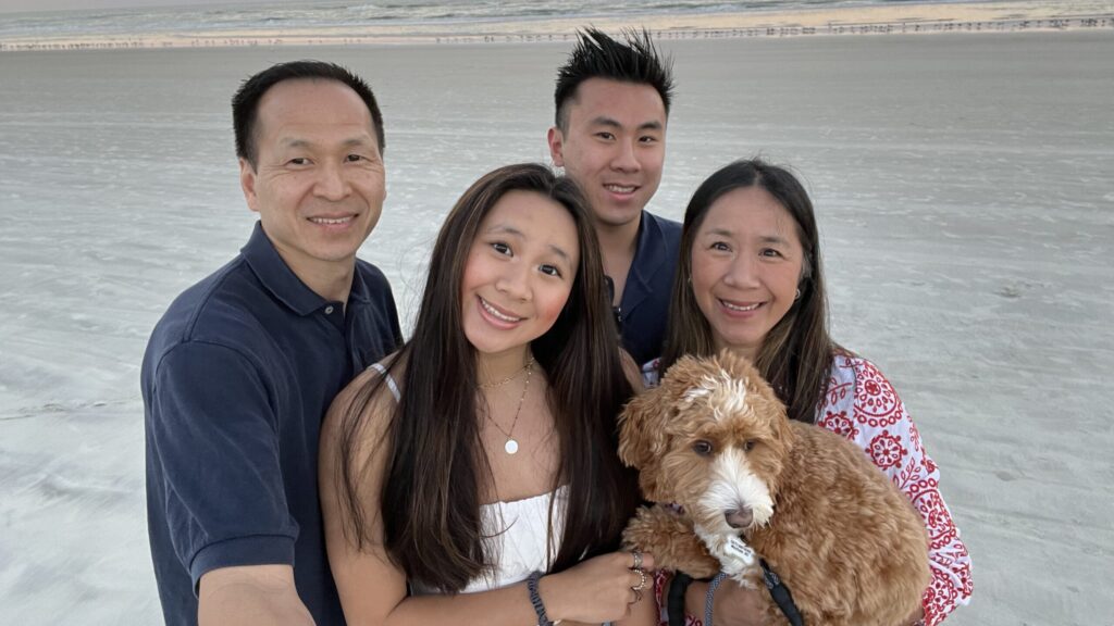 The Chin family with Max