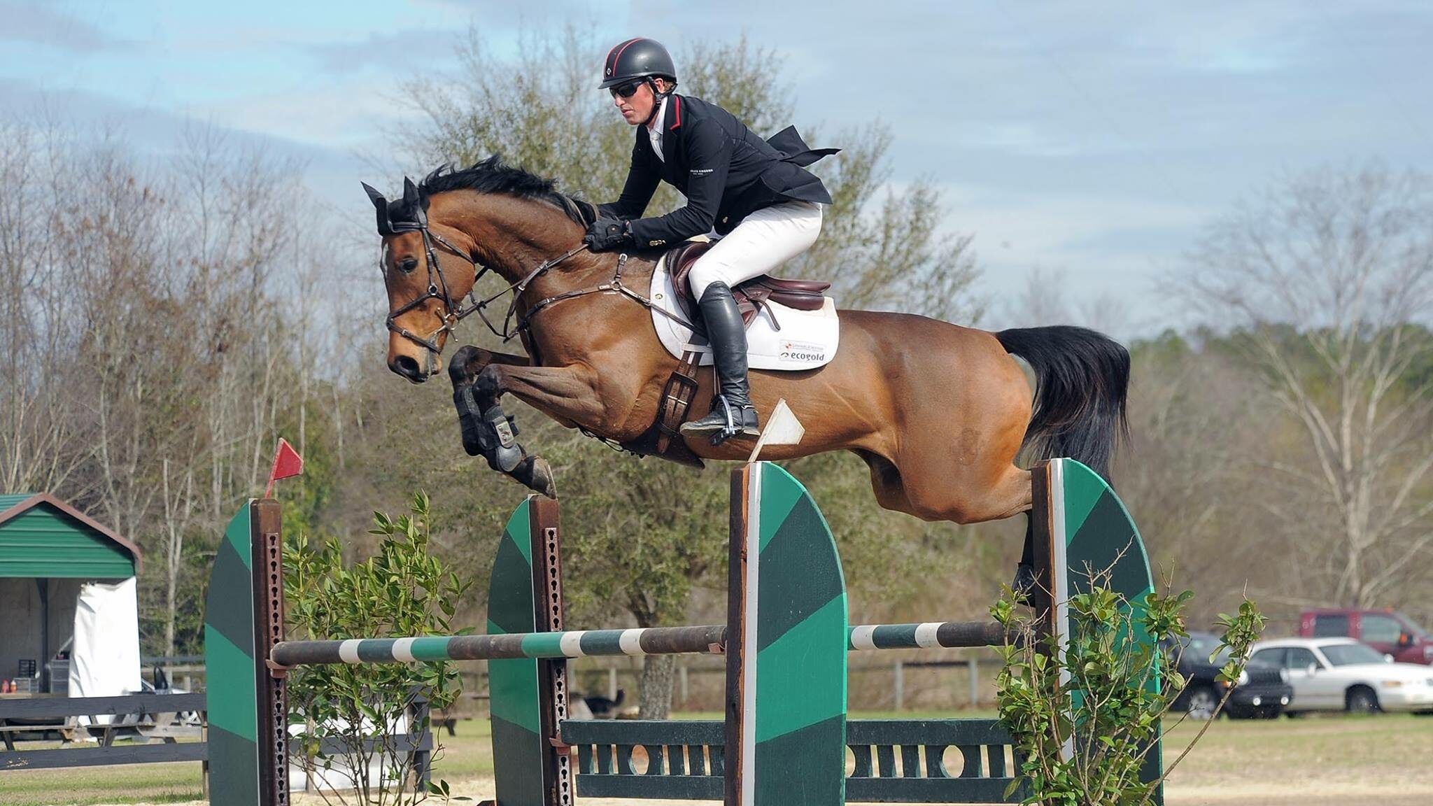 Doug Payne rides Quincy in competition