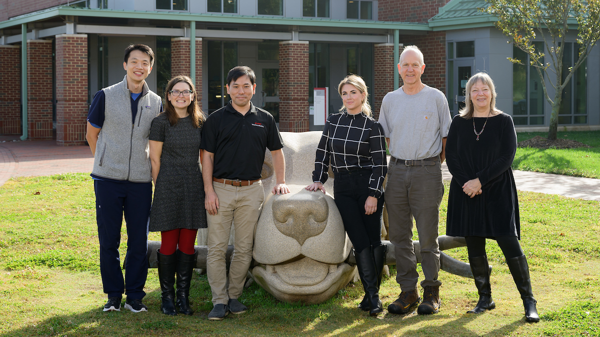 From left, Drs. Jiwoong Her, Autumn Harris, Yu Ueda, Allison Kendall, Bernie Hansen and Shelly Vaden.