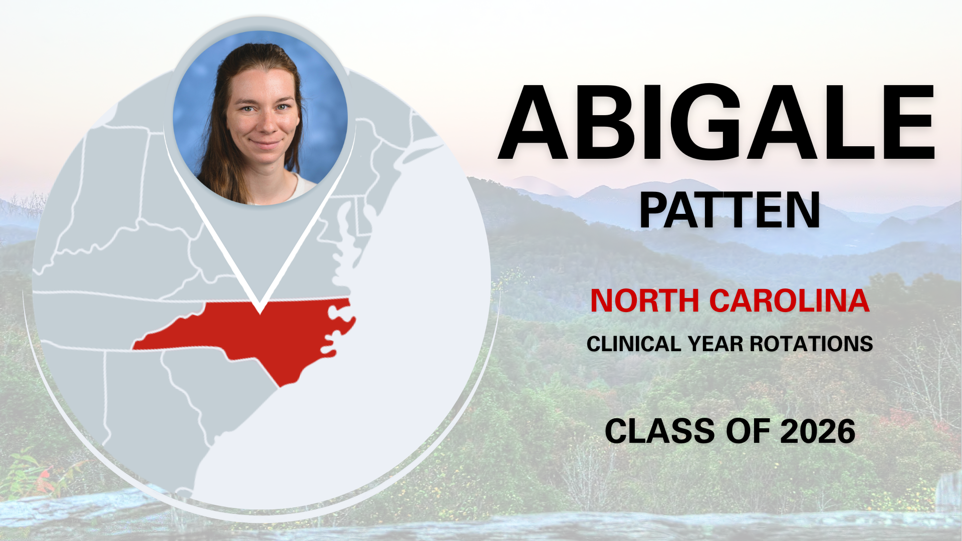 Graphic design of a map depicting Abigaile Patten's summer experience