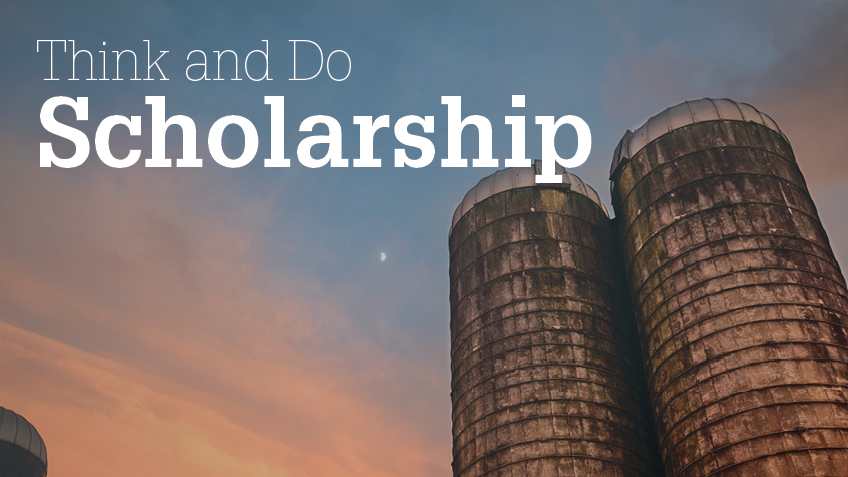 think and do scholarship banner